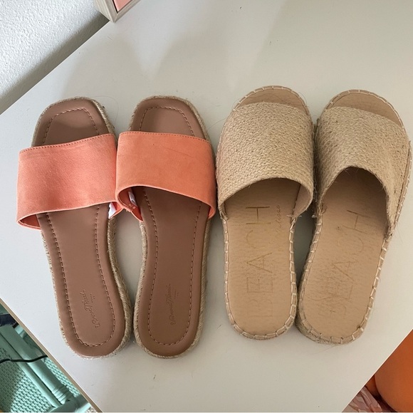 Bundle Beach by Matisse Rey Platform Sandals & Universal Thread Sandals Size 9 - Picture 1 of 9